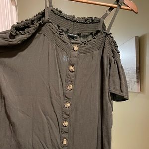 Torrid size 1 hunter green top